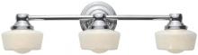 World Imports WI802308 - 3-Light Chrome Wall Bath Bar Light