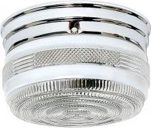 Nuvo 60/6027 - 2 Light - 8&#34; - Flush Mount - Medium Crystal / White Drum; Color retail packaging