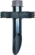 Nuvo 60/680 - 3&#34; Diameter Mounting Post- PVC- Light Gray Finish