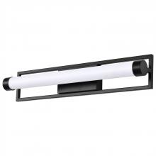 Nuvo 62/668 - Canal LED Medium Vanity; Matte Black Finish; White Acrylic Lens