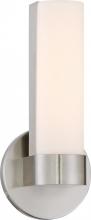 Nuvo 62/731 - Bond - Single LED Small Sconce with White Acrylic Lens - Brushed Nickel Finish