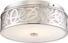 Nuvo 62/977 - LED 20W - Flush with White Acrylic Lens- Brushed Nickel Finish- 120-277V - 120-277V