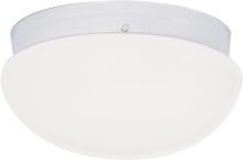 Nuvo SF77/987 - 2 Light - 12&#34; Flush with White Glass - White Finish
