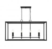 Savoy House Meridian M7020MBK - 8 LT Outdoor Linear Chandelier in Matte Black *M23