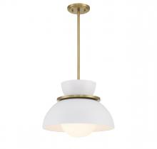 Savoy House Meridian M7026NB - 1 LT Pendant in Natural Brass