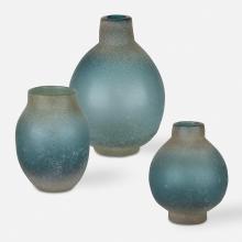 Uttermost 18844 - Mercede Weathered Blue-Green Vases S/3