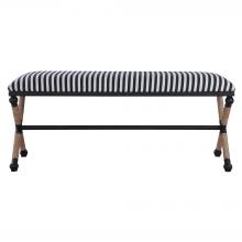 Uttermost 23527 - Uttermost Braddock Striped Bench