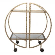 Uttermost 25065 - Uttermost Zelina Gold Bar Cart