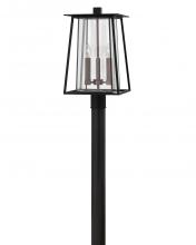 Hinkley 2101BK - Hinkley Lighting Walker Series 2101BK Exterior Post Lantern (Incandescent or LED)