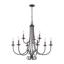 ELK Home 1509CH/10 - Thomas - Williamsport 34&#39;&#39; Wide 9-Light Chandelier - Oil Rubbed Bronze