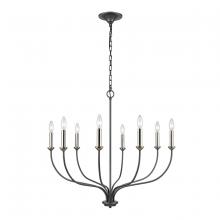 ELK Home 63097/8 - Madeline 32.5&#39;&#39; Wide 8-Light Chandelier - Dark Gray