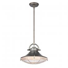 ELK Home 67766/1 - Urbanite 13&#39;&#39; Wide 1-Light Pendant - Weathered Zinc