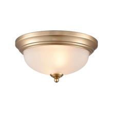 ELK Home 7002FM/50 - Thomas - Basics 11&#39;&#39; Wide 2-Light Flush Mount - Satin Gold