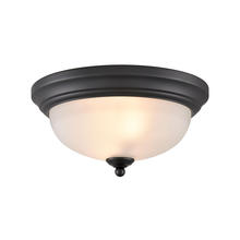 ELK Home 7002FM/60 - Thomas - Basics 11&#39;&#39; Wide 2-Light Flush Mount - Black