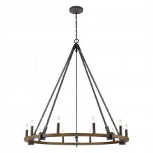 ELK Home 82288/10 - Harwell 49.5&#39;&#39; Wide 10-Light Chandelier - Antique Millwood