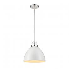 ELK Home 89650/1 - Somerville 12&#39;&#39; Wide 1-Light Pendant - Gloss White