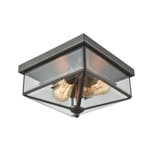 ELK Home CE9202310 - Thomas - Lankford 10&#39;&#39; Wide 2-Light Outdoor Flush Mount - Oil Rubbed Bronze
