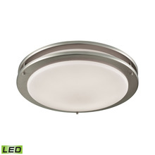 ELK Home CL782022 - Thomas - Clarion 15&#39;&#39; Wide 1-Light Flush Mount - Brushed Nickel