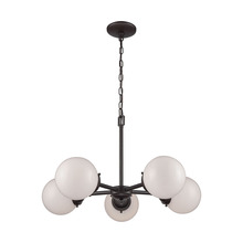 ELK Home CN120521 - Thomas - Beckett 26&#39;&#39; Wide 5-Light Chandelier - Oil Rubbed Bronze