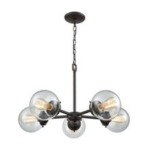 ELK Home CN129521 - Thomas - Beckett 26&#39;&#39; Wide 5-Light Chandelier - Oil Rubbed Bronze