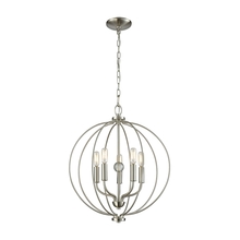 ELK Home CN15752 - Thomas - Williamsport 19&#39;&#39; Wide 5-Light Chandelier - Brushed Nickel