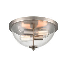 ELK Home CN280232 - Thomas - Astoria 13.5&#39;&#39; Wide 2-Light Flush Mount - Brushed Nickel