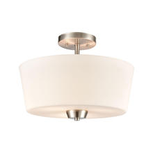 ELK Home CN310282 - Thomas - Winslow 15&#39;&#39; Wide 3-Light Semi Flush Mount - Brushed Nickel