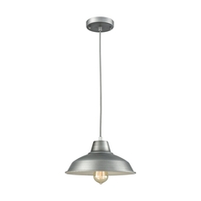 ELK Home CN770148 - Thomas - Classic Loft 11&#39;&#39; Wide 1-Light Mini Pendant - Weathered Zinc