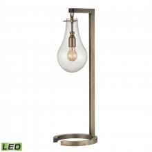ELK Home D330-LED - Teardrop 29&#39;&#39; High 1-Light Table Lamp - Antique Brass - Includes LED Bulb