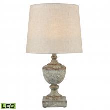 ELK Home D4389-LED - Regus 24&#39;&#39; High 1-Light Outdoor Table Lamp - Antique Gray - Includes LED Bulb