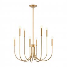 ELK Home EC89885/8 - Ulla 28&#39;&#39; Wide 8-Light Chandelier - Gold