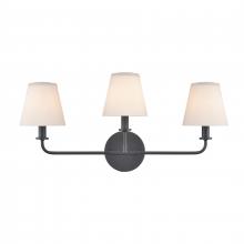 ELK Home EC90034/3 - Minerva 24&#39;&#39; Wide 3-Light Vanity Light - Matte Black