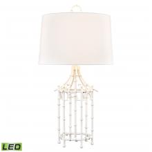 ELK Home H0019-11553-LED - Bamboo Birdcage 32.25&#39;&#39; High 1-Light Table Lamp - White - Includes LED Bulb