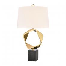 ELK Home H0019-9595 - Optical 32&#39;&#39; High 1-Light Table Lamp - Brass