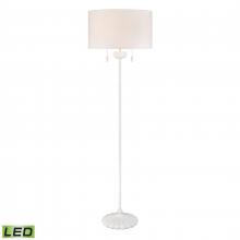 ELK Home H0019-9608-LED - Liliaceae 63&#39;&#39; High 2-Light Floor Lamp - White - Includes LED Bulbs