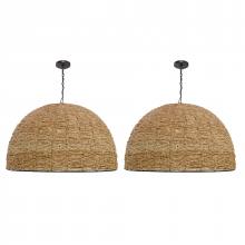 ELK Home H0808-11137/S2 - Martin 40'' Wide 3-Light Pendant - Set of 2 Natural